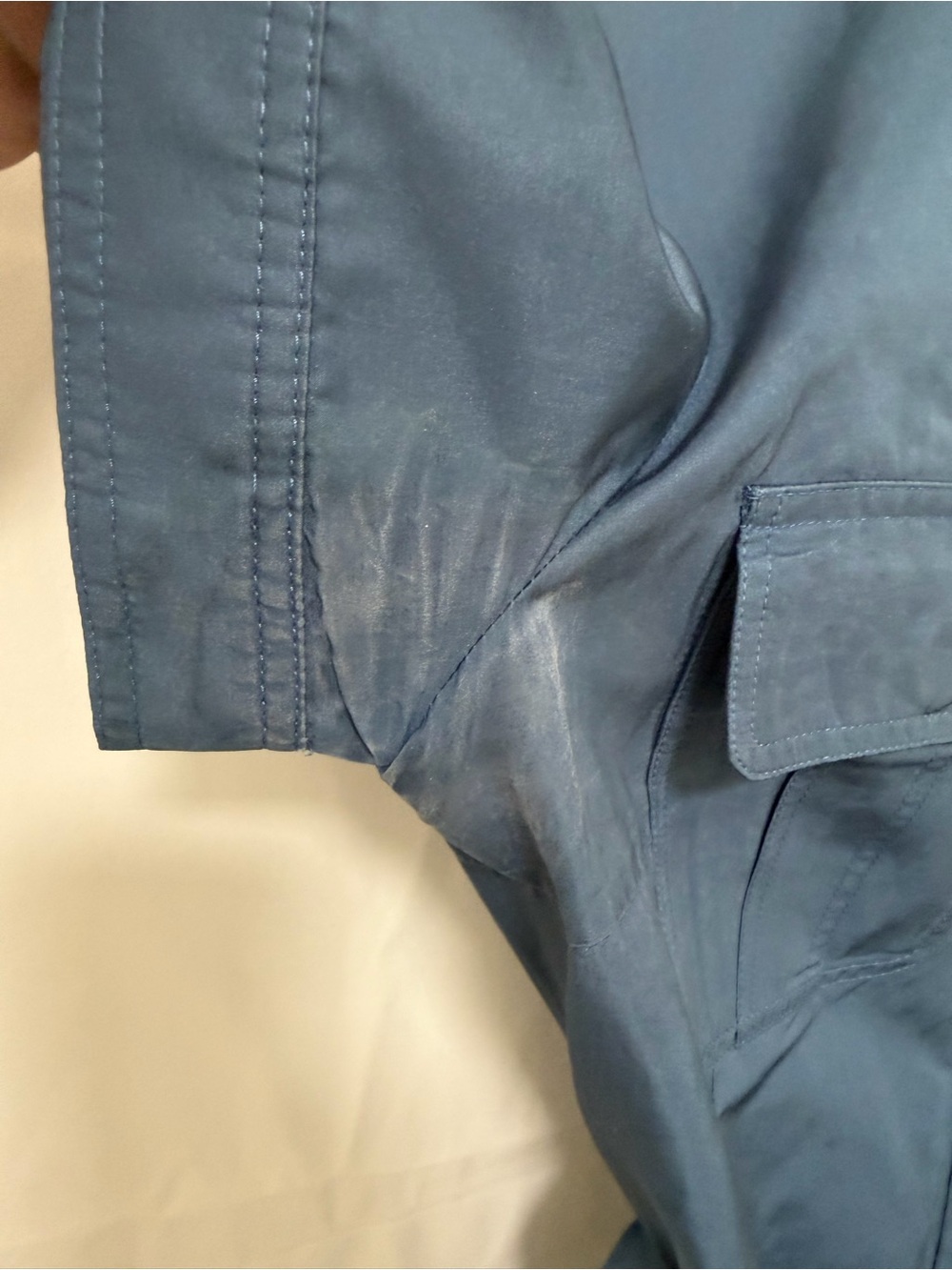 Carolina Herrera Blue Short-Sleeve Midi Shirt Dress - Picture 7 of 10